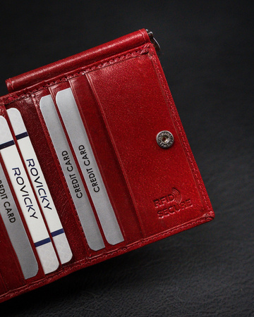 Portfel skórzany CPR-034-BAR Red