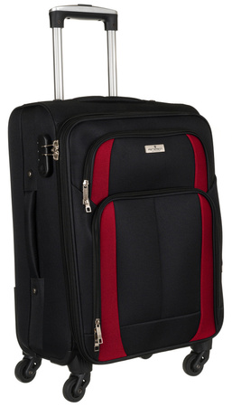 PTN 5209-SET Black+Red Suitcase Set