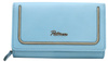 Portfel skórzany PTN KA-25 Sky blue+grey