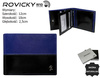 Portfel skórzany RFID ROVICKY N01-VT2 Black+Blue