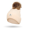 Warm Women's Hat with Angora Blend PETERSON PTN HAT-07 Beżowy