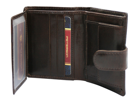 Portfel męski skórzany PTN RM-12L-BUF Brown