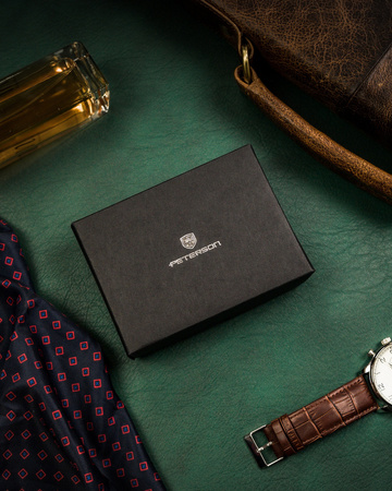 Portfel eko RFID PETERSON PTN 122511906 Koniak