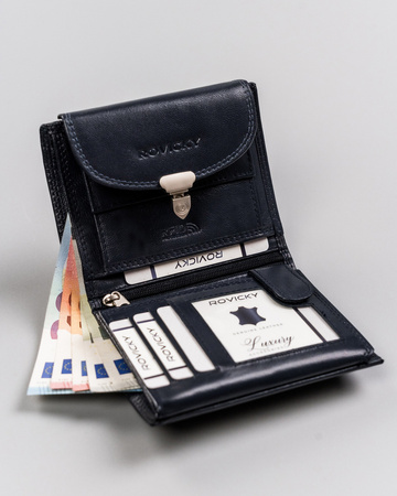 Portfel damski skórzany R-RD-39-GCL Navy