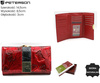 Portfel damski skórzany PTN 55020-NBF Red-Black