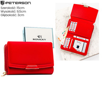 Portfel damski skórzany PTN 76112-BFBC Red