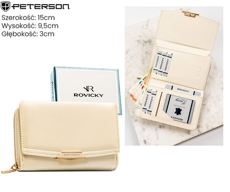 Portfel damski skórzany PTN 76112-BFBC Red