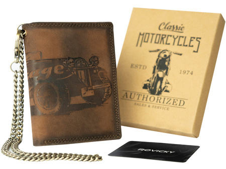 Men's nubuck leather wallet