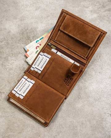 Portfel skórzany ze znakiem zodiaku Wodnika N4-CHM-AQUA Produkt bez rabatowy