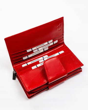 Portfel damski skórzany CPR-123-BAR Red