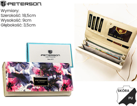 Portfel skóra + PU PTN PX22-PF1 Rose