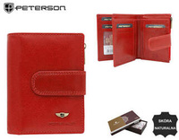 Leather wallet RFID PETERSON PTN 201-VTBD