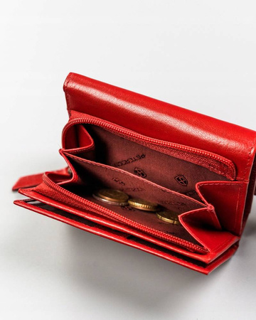 Portfel damski skórzany PTN 247-BO Red