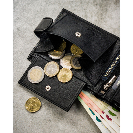 Portfel męski skórzany PTN N992L-SPDM Black