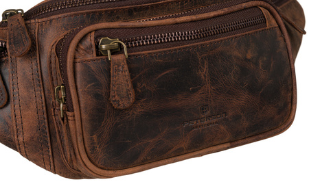 PETERSON men's leather kidney case PTN 2506-H