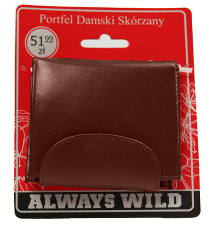 Portfel damski skórzany N202-SCL-BL Bordo