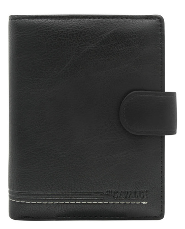 Men's PU+leather wallet M302BL-PU-6878 Black