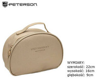 Leatherette make-up bag PETERSON PTN KOS-DA-4