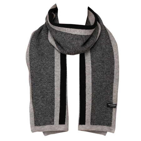 Elegant men's scarf by Peterson PTN SA100-03 Black