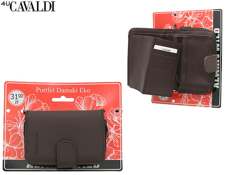 Portfel damski PU K-030B-BL Brown