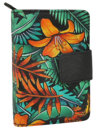 Women's leather wallet R-N109-ART