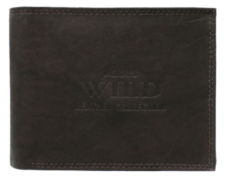 Portfel męski skórzany AW-N5-MAL D.Brown