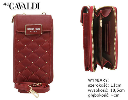 PU handbag-wallet M-09-8048 Red