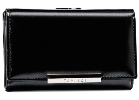 Portfel damski skórzany na blistrze PX23-21-BL Black