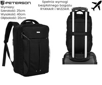 Plecak podróżny PTN BOCIAN Black