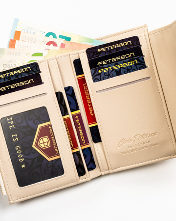 Portfel damski eko PTN-POR-05-RS Beige