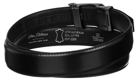 Pasek PU+skóra 35 mm PTN AB35-03-PUL BLACK