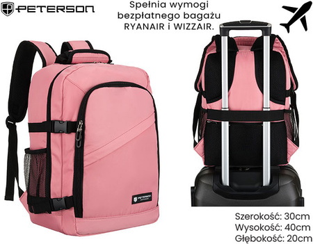 Plecak Podróżny PTN KRUK-J Pink