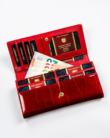 Portfel damski skórzany PTN 72401-CB Red