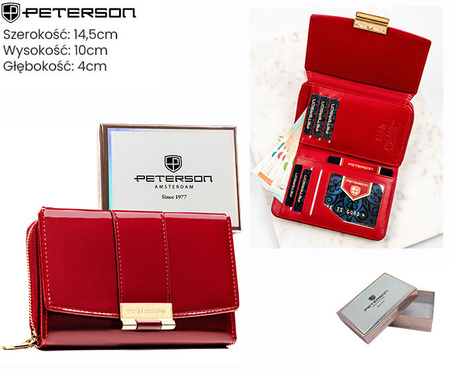 Portfel damski eko PTN 0015-LAK Burgundy