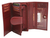 Portfel damski skórzany PTN RD-21-NGV Burgundy
