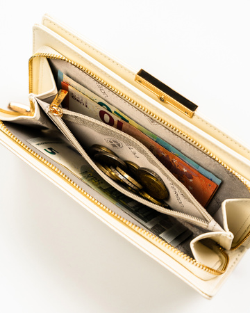 Portfel damski eko PTN 005-NF8 Ecru