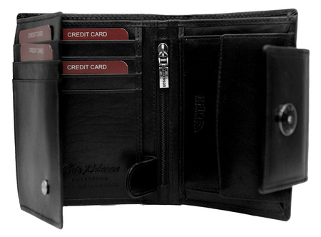 Portfel damski skórzany PTN 70613-9-TVT Black