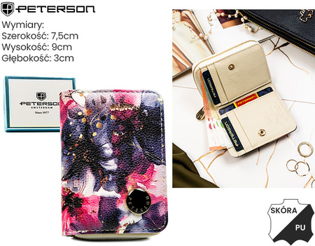 Portfel skóra + PU PTN PX33-PF1 Rose