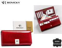 Portfel skórzany ROVICKY RH-27A-1-SAF Red
