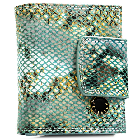 Portfel damski ze skóry naturalnej PETERSON PTN 42329-SFL Blue