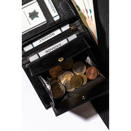 Portfel męski skórzany na blistrze 324-GA-BL Black