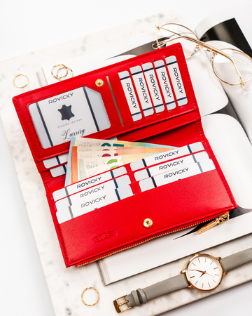 Portfel damski eko R-004-PU8 Red
