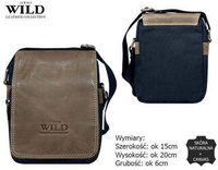 Torba skórzana+canvas ALWAYS WILD 591-MHC