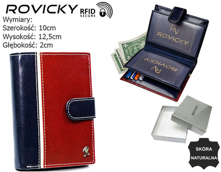 ROVICKY 331-RBA-D RFID leather wallet