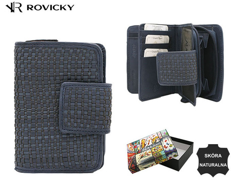 Portfel skórzany R-613-DDW D.Blue