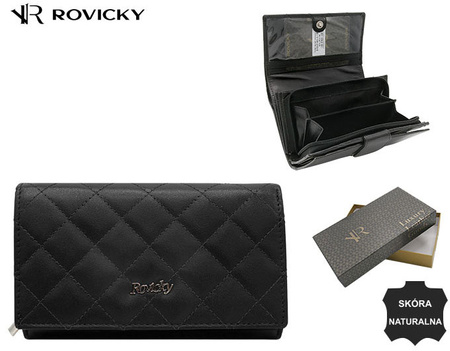 Portfel damski skórzany R-RD-21-GCL-Q Black