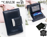 Portfel damski skórzany RD-04-GCL Navy