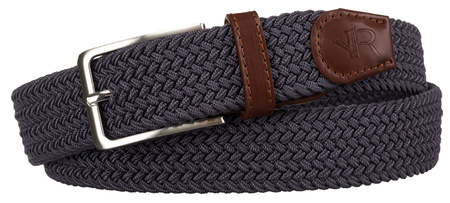 Pasek Parciany R-PAR-PU-115 D.Grey-Brown