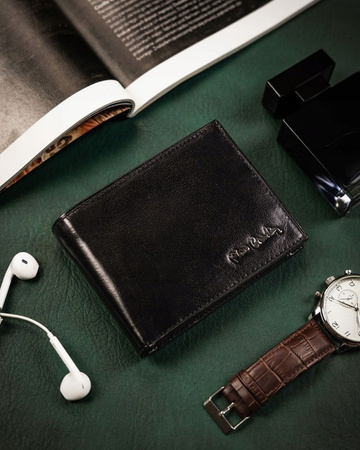 Gift Set: Genuine Leather Wallet and Belt with Automatic Buckle - Pierre Cardin ZM-PC22