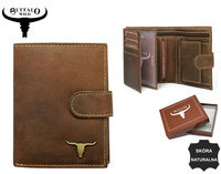 Men's leather wallet RM-06L-BAW BROWN